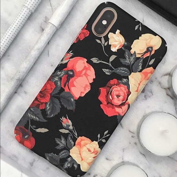 Accessories - Rose print iPhone case